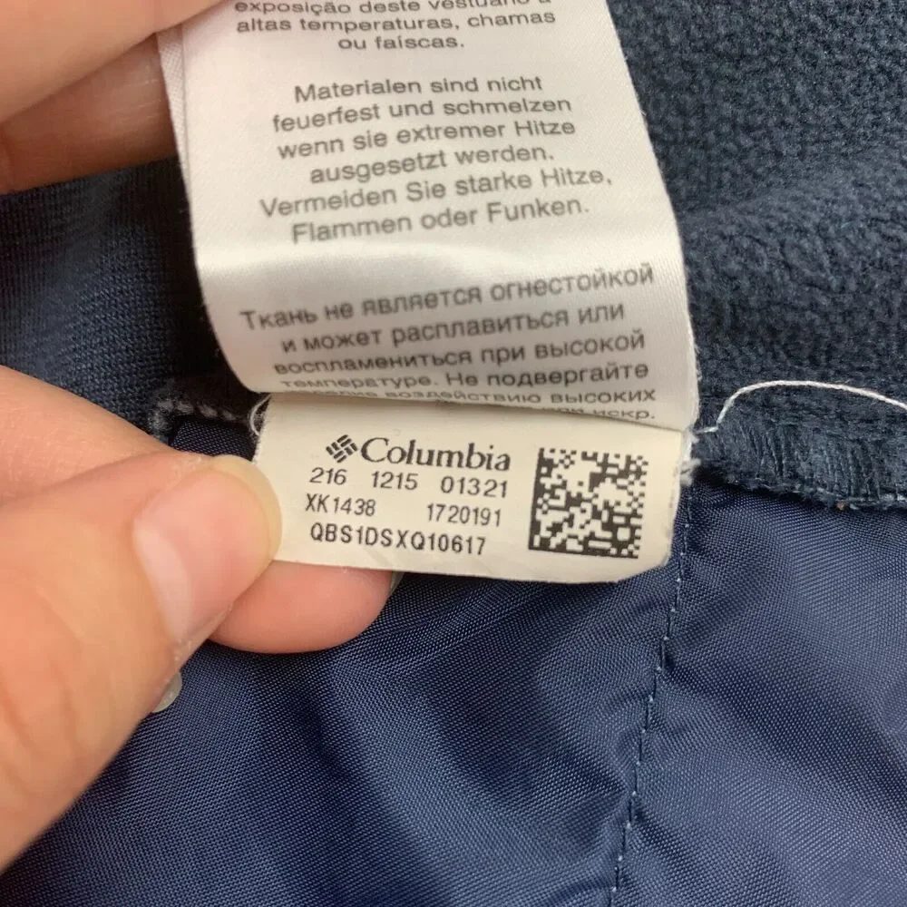 Columbia Jacket Womens M Medium Insulated Quilted Zip Up Long Sleeve Lightweight
